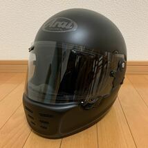 アライ　ヘルメット Arai RAPIDE NEO ラパイド ネオ サイズL マットブラック　大きめに調整してあります。シールド未使用_画像1