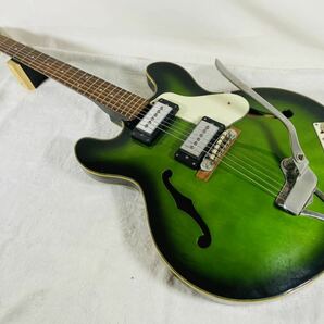Honey ハニー エレキギター 型式不明 フルアコ ビザール ギター 現状品 日本製 ヴィンテージの画像1