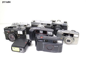 JT11s84 カメラおまとめ CANON MINOLTA FUJICA PENTAX 他 カメラ ストロボ レンズ 動作未確認 80サイズ