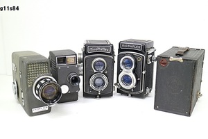 G11s84 カメラおまとめ MINOLTA RICOH ELMO 他 二眼レフ 8mmカメラ など 動作未確認 80サイズ