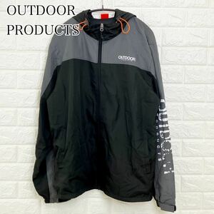 OUTDOOR PRODUCTS/アウトドア プロダクツ/ナイロンパーカージャケット/LLサイズ/グレー×ブラック/エイジング/J1-052