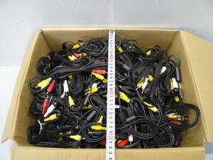Z611C RCAケーブル 大量 多数 赤 白 黄 RCA端子 ビデオケーブル 映像ケーブル 付属品 他 ジャンク まとめ売り　