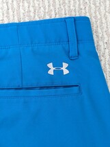 【送料込】アンダーアーマー UNDER ARMOUR ゴルフ ストレッチパンツ COLD BLACK ウエスト91cm ブルー_画像4