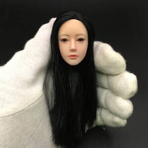 B63 1/6 フィギュア ヘッド　女性ヘッド　植毛タイプ 希少品 12インチドール 美少女 OB/TBLeague/Phicen/Jiaou doll素体対応 白肌