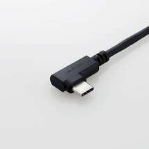 USB2.0ケーブル [C-C] 2.0m USB Power Delivery対応 L字コネクターや取り回しがしやすいやわらかケーブルを採用: U2C-CCLY20NBK_画像4