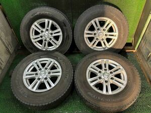 200系ハイエース　ヨコハマ　アイスガードIG91　195/80R15　107/105L　アルミホイール付き　4本　6J/ET33　139.7　スタッドレスタイヤ