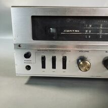 Z2-955【Sansui 22】ジャンク品・部品取り　山水 TUNER AMPLIFIER　ガラス割れ有　約W44T35H15㎝_画像5