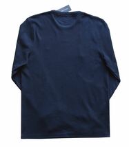 新品未着用　トミーヒルフィガー正規品　日本L～XL（US L)　ワッフルロングTシャツ　ネイビー　フリースやジャケットにも　アメカジ　ロンT_画像3