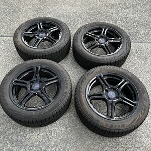 ブリヂストン スタッドレス&アルミ４本セット ブリザック　ＶＲＸ２　195/55R16 ノート　E12