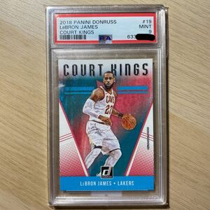 2018 Panini Donruss Lebron James Court Kings PSA9