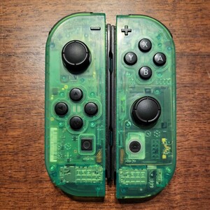 Nintendo Switch　ジョイコン　動作確認済　クリアグリーン　カスタム品