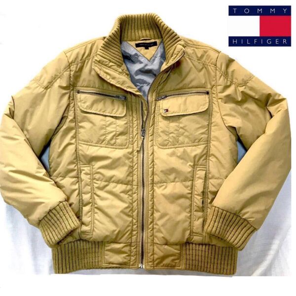 ◆TOMMY HILFIGER《ダウンジャケット》フライト・モデル (メンズL) ミリターリー調