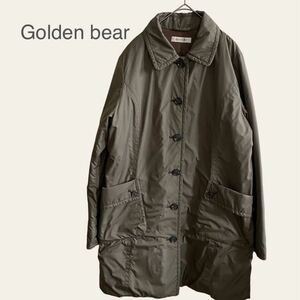 Golden bear ゴールデンベア ゆったり アウター ナイロンジャケット コート シンプル カーキ色 サイズL