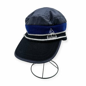 le coq sportif GOLF ルコック ゴルフ ニット切替 ワークキャップ 帽子 FREE フリーサイズ/ネイビー ブラック/デサント