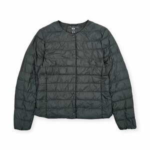 UNIQLO ユニクロ 2WAY ノーカラー ウルトラライトダウンジャケット ジャンパー ブルゾン Mサイズ / レディース k-207