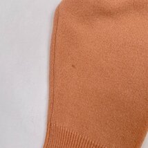 カシミヤ100%◆CASHMERE お洒落ボタン ニットカーディガン L程度 / パステルオレンジ カシミア レディース_画像7