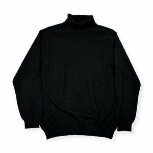 カシミヤ100%◆UNIQLO ユニクロ タートルネック ニット セーター サイズXL/大きいサイズ/ブラック系/メンズ/カシミア m-77