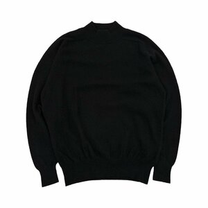 カシミヤ100%◆CROSS HAVEN ハイネック カシミアウール 長袖 ニット セーター Mサイズ/ブラック 黒/メンズ