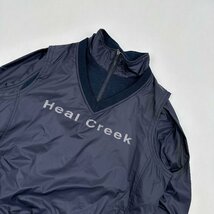 2点セット◆2WAY◆Heal Creek ヒールクリーク ハーフジップ ジャージ プルオーバー×ベスト サイズ50/ネイビー/メンズ ゴルフ スポーツ_画像3