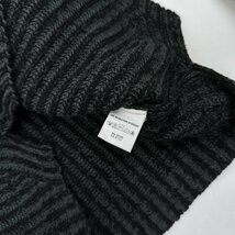 DKNY オールド ダナキャラン デザイン コットンニット セーター サイズ M/ブラック ダークグレー/ビンテージ_画像8