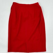 上下◆NEWYORKER ニューヨーカー セットアップ スーツ 襟ベロア ペプラム ジャケット スカート 9AR / 赤 レッド ビンテージ レトロ_画像10