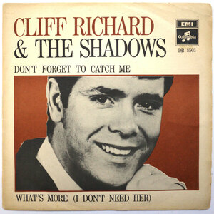 7 CLIFF RICHARD[DON'T FORGET TO CHATCH ME]スウェーデンORG! クリフリチャード SHADOWS