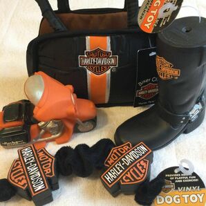 HARLEY-DAVIDSON 犬用 おもちゃとミニバック 4点まとめて