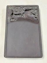 ■H.F■ 老坑 老坑硯 端渓硯 20.2cm 1511g 6.6寸 硯 文房四宝 中国美術 端渓 古硯 唐箱 [テン]_画像6