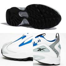 リーボック 29.5cm DMX シリーズ 1200 LT ホワイト コバルト グレー Reebok DMX SERIES 1200 LT_画像4