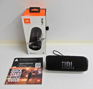 100Z960★【中古品】JBL FLiP6 ポータブルウォータープルーフスピーカー ブラック