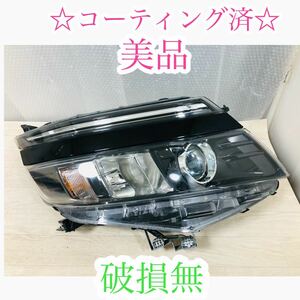 美品　コーティング済 トヨタ ヴォクシー ZRR80 80系 右 ヘッドライト LED ICHIKOH イチコー 28-229 前期 81130-28D21 打刻L 管理2300870