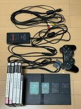 完動品 SONY ソニー プレイステーション2 プレステ2 PS2 薄型 SCPHー70000 PlayStation2コントローラーソフト_画像2