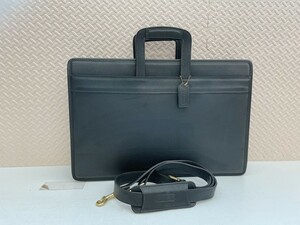 COACH コーチ 5351 2WAY ビジネスバッグ ブリーフケース ショルダーバッグ レザー ブラック