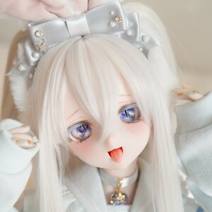 【ちゆ】DDH-10カスタムヘッド SW肌ソフビ盛り+アイ3種+舌パーツ3種　- 難あり -