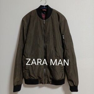 【即日発送】美品。高品質 ZARA MAN MA-1 フライトボマー ジャケット
