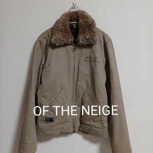 【即日発送】OF THE NEIGE リアル ボア デッキジャケット バックプリントあり。