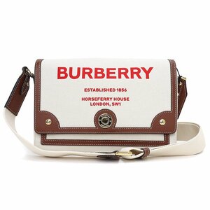 （未使用　展示品）バーバリー BURBERRY ホースフェリープリント クロスボディ ショルダーバッグ キャンバス ベージュ ブラウン 8036820