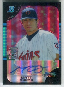 【MLB】2005 Bowman Chrome『Matt Garza』RC ルーキーカード Auto(直筆サイン) Refractor リフ リフラクター 094/500 500枚限定
