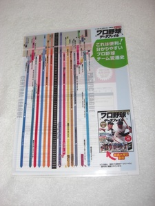 【クリアファイル】『プロ野球データファイル』A4クリアファイル チラシ付