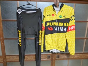 2XL】JUMBO VISMA 裏起毛 フリース ロードバイク 自転車 サイクルジャージ 防寒 裏起毛 