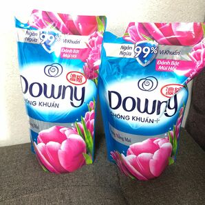 ダウニー　柔軟剤 サンライズフレッシュ　詰替　2個 Downy 水色　ピンク　お花 袋 アジアン ベトナム　モテる　輸入品　