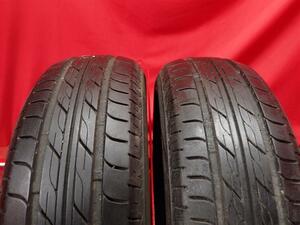 中古タイヤ 165/60R14 75H 2本セット ブリヂストン エコピア EX10 BRIDGESTONE ECOPIA EX10 8.5分山★n14 エブリイワゴン NVクリッパーリオ