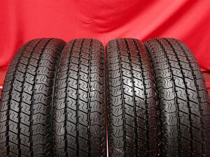 中古タイヤ 145/80R12 80/78N 4本セット ヨコハマ スーパー バン Y356 YOKOHAMA SUPERDIGGER VAN Y356 9.5分山★n12 商用車6PR エブリィ