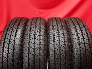 中古タイヤ 145/80R12 80/78N 4本セット ヨコハマ スーパー バン Y356 YOKOHAMA SUPERDIGGER VAN Y356 9.5分山★n12 商用車6PR エブリィ