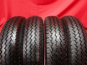 中古タイヤ 145/80R12 80/78N 4本セット ヨコハマ スーパー バン Y355 YOKOHAMA SUPERDIGGER VAN Y355 9.5分山★n12 商用車6PR エブリィ