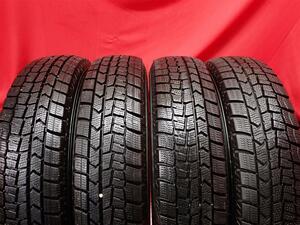 スタッドレス4本 145/80R13 75Q 4本セット ダンロップ ウィンター MAXX 02(WM02) DUNLOP WINTER MAXX 02 8.5分山★stati13 モコ プレオ