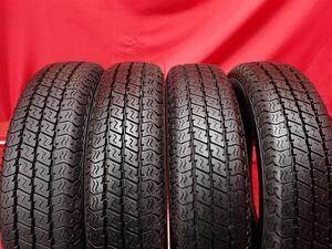 中古タイヤ 145/80R12 80/78N 4本セット ヨコハマ スーパー バンY356 YOKOHAMA SUPERDIGGER VAN Y356 9分山★n12 商用車6PR エブリィ NV100