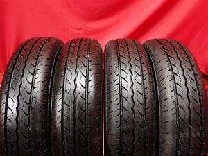 中古タイヤ 145/80R12 80/78N 4本セット ヨコハマ ジョブ RY52 YOKOHAMA JOB RY52 9.5分山★n12 商用車6PR エブリィ NV100 クリッパー