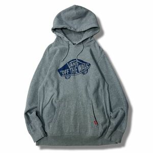 《良品◎》VANS バンズ★ビッグロゴ*フーデットプルオーバーパーカー*グレー*サイズL(MA5510)◆S60