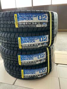 ンロップ　WINTER　MAXX02　155/65R14　4本セット